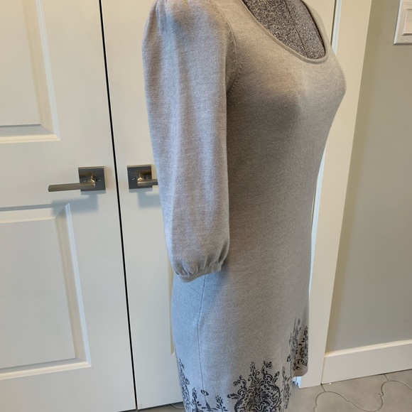 Kenar grey wool dress - Picture 2 of 7